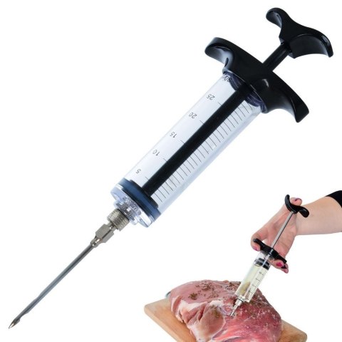 Strzykawka do nastrzykiwania mięsa marynowania nastrzykiwarka 30 ml Strzykawka do nastrzykiwania mięsa marynowania nastrzykiwarka 30 ml