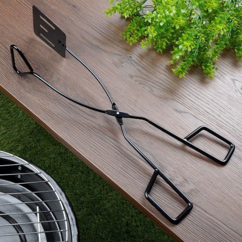 Szczypce grillowe metalowe czarne 41,5 cm Szczypce grillowe metalowe czarne 41,5 cm