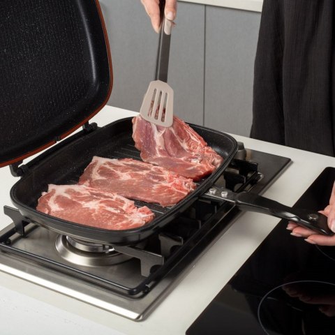 Szczypce kuchenne silikonowe grillowe do przewracania obracania nakładania 38 cm Szczypce kuchenne silikonowe grillowe do przewracania obracania nakładania 38 cm