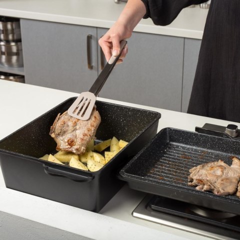 Szczypce kuchenne silikonowe grillowe do przewracania obracania nakładania 38 cm Szczypce kuchenne silikonowe grillowe do przewracania obracania nakładania 38 cm