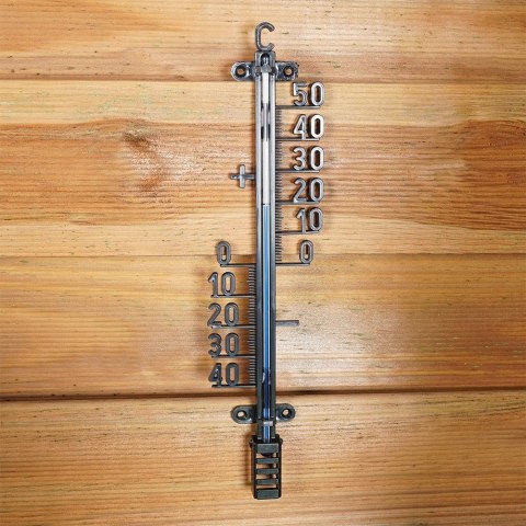 Termometr zewnętrzny czarny 25 cm Termometr zewnętrzny czarny 25 cm