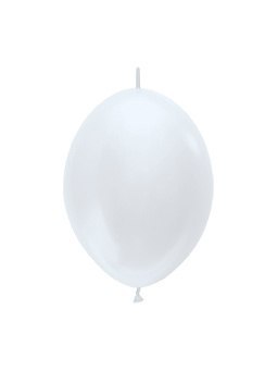 Balony łącznikowe perłowe, białe, Pearl White, 30cm, 50szt. Balony łącznikowe perłowe, białe, Pearl White, 30cm, 50szt.