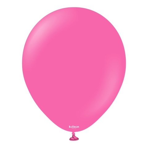 Balony lateksowe Kalisan Standard Fuchsia, różowe 30cm 100szt.