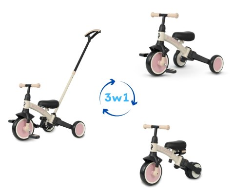Qplay Rowerek Trójkołowy Stager 3w1 Pink Qplay Rowerek Trójkołowy Stager 3w1 Pink