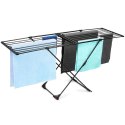 Suszarka na pranie metalowa czarna rozsuwana XXL 110-189 cm Suszarka na pranie metalowa czarna rozsuwana XXL 110-189 cm