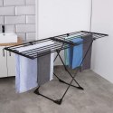 Suszarka na pranie metalowa czarna rozsuwana XXL 110-189 cm Suszarka na pranie metalowa czarna rozsuwana XXL 110-189 cm