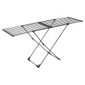 Suszarka na pranie metalowa czarna rozsuwana XXL 110-189 cm Suszarka na pranie metalowa czarna rozsuwana XXL 110-189 cm