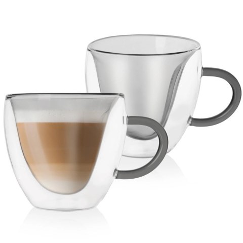 Szklanki termiczne z podwójną ścianką do kawy i herbaty DOUBLE 280 ml 2 szt. Szklanki termiczne z podwójną ścianką do kawy i herbaty DOUBLE 280 ml 2 szt.