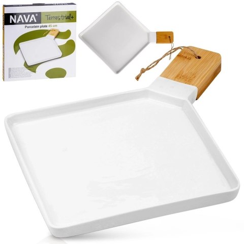 Talerz do serwowania porcelanowy TERRESTRIAL 44,5x35 cm Talerz do serwowania porcelanowy TERRESTRIAL 44,5x35 cm