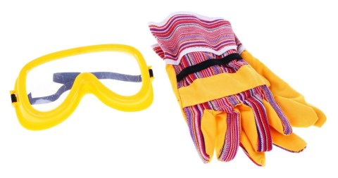 Duży zestaw Budowniczego dla dzieci 3+ Interaktywne efekty + Piła łańcuchowa + Rękawice + Gogle + Kask Duży zestaw Budowniczego dla dzieci 3+ Interaktywne efekty + Piła łańcuchowa + Rękawice + Gogle + Kask