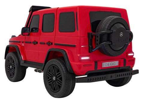 Pojazd Mercedes Benz G63 AMG XXL STRONG MP4 Czerwony Pojazd Mercedes Benz G63 AMG XXL STRONG MP4 Czerwony