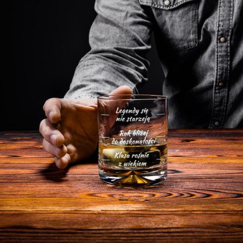 Urodzinowa szklanka do whisky - prezent na 50 urodziny - dla męża, ojca