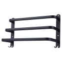 Wieszak na ręczniki aluminiowy czarny 40 cm Wieszak na ręczniki aluminiowy czarny 40 cm