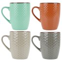 Zestaw Kubki Ceramiczne do Kawy Herbaty Dekoracyjne VILDE 400 ml 4 szt. Zestaw Kubki Ceramiczne do Kawy Herbaty Dekoracyjne VILDE 400 ml 4 szt.