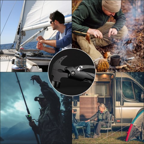 Multitool młotek - Narzędzie wielofunkcyjne - żagle survival biwak auto Multitool młotek - Narzędzie wielofunkcyjne - żagle survival biwak auto