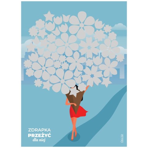 Zdrapka Przeżyć dla Niej plakat bucket list mapa