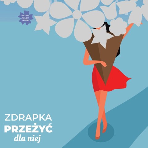 Zdrapka Przeżyć dla Niej plakat bucket list mapa