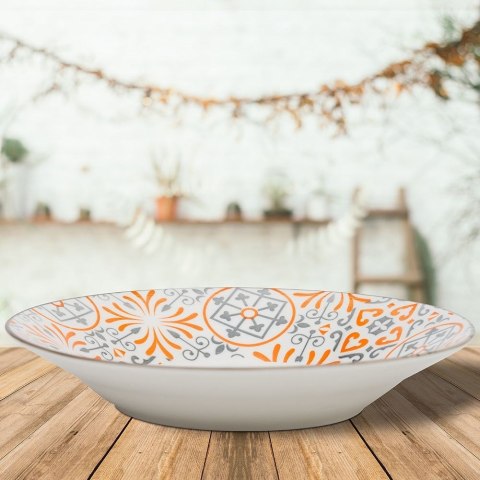 Talerz obiadowy głęboki porcelanowy MAIOLICA 650 ml | 23 cm