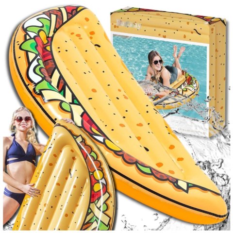 BESTWAY MATERAC DMUCHANY DO PŁYWANIA PLAŻA NA BASEN TACO DUŻY XXL BESTWAY MATERAC DMUCHANY DO PŁYWANIA PLAŻA NA BASEN TACO DUŻY XXL