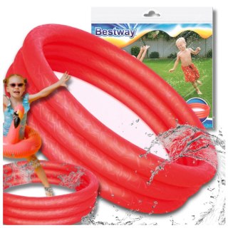DMUCHANY BASEN BASENIK BRODZIK DLA DZIECI CZERWONY 122 CM X 25 CM BESTWAY