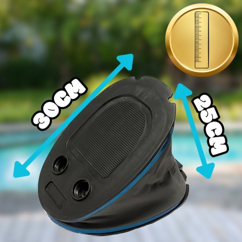 Pompka nożna do materaca pontonów wielofunkcyjna + KOŃCÓWKI 5L długość węża 130 cm Pompka nożna do materaca pontonów wielofunkcyjna + KOŃCÓWKI 5L długość węża 130 cm