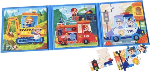 MAGNETYCZNE PUZZLE KSIĄŻECZKA POJAZDY POLICJA STRAŻ JHTOY-268 MAGNETYCZNE PUZZLE KSIĄŻECZKA POJAZDY POLICJA STRAŻ JHTOY-268