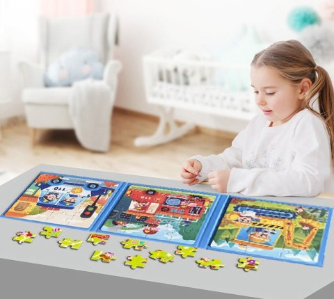 MAGNETYCZNE PUZZLE KSIĄŻECZKA POJAZDY POLICJA STRAŻ JHTOY-268 MAGNETYCZNE PUZZLE KSIĄŻECZKA POJAZDY POLICJA STRAŻ JHTOY-268