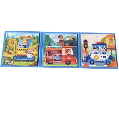 MAGNETYCZNE PUZZLE KSIĄŻECZKA POJAZDY POLICJA STRAŻ JHTOY-268 MAGNETYCZNE PUZZLE KSIĄŻECZKA POJAZDY POLICJA STRAŻ JHTOY-268