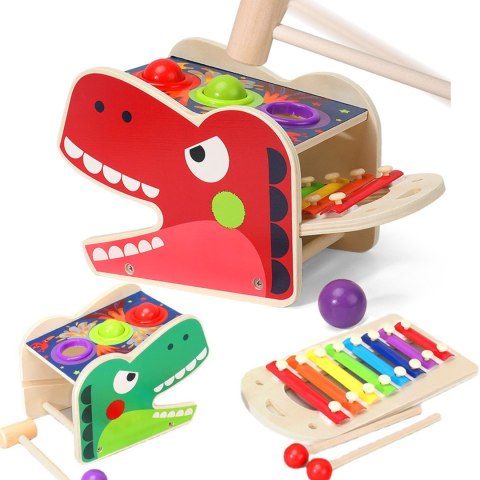 PRZEBIJAK WBIJAK SORTER CYMBAŁKI T-REX DINOZAUR JHTOY-564 PRZEBIJAK WBIJAK SORTER CYMBAŁKI T-REX DINOZAUR JHTOY-564
