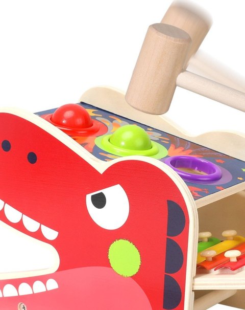 PRZEBIJAK WBIJAK SORTER CYMBAŁKI T-REX DINOZAUR JHTOY-564 PRZEBIJAK WBIJAK SORTER CYMBAŁKI T-REX DINOZAUR JHTOY-564