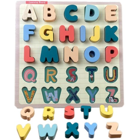 PUZZLE DREWNIANE EDUKACYJNE ALFABET DUŻE LITERKI ZKB-2053 PUZZLE DREWNIANE EDUKACYJNE ALFABET DUŻE LITERKI ZKB-2053