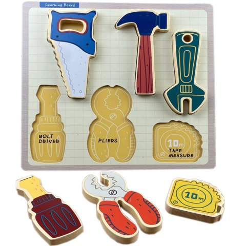 PUZZLE DREWNIANE EDUKACYJNE NARZĘDZIA ZKB-2053 PUZZLE DREWNIANE EDUKACYJNE NARZĘDZIA ZKB-2053