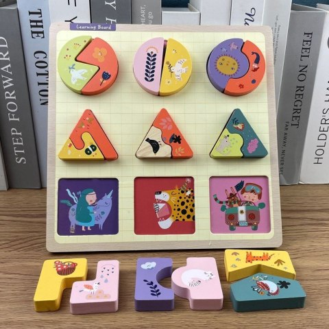 PUZZLE DREWNIANE EDUKACYJNE ZWIERZĄTKA ZKB-2053 PUZZLE DREWNIANE EDUKACYJNE ZWIERZĄTKA ZKB-2053