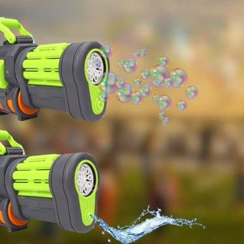 PISTOLET BAZUKA NA BAŃKI I WODĘ ELEKTRYCZNY AUTOMATYCZNY KARABIN WODNY 2W1 ZIELONY SZARY PISTOLET BAZUKA NA BAŃKI I WODĘ ELEKTRYCZNY AUTOMATYCZNY KARABIN WODNY 2W1 ZIELONY SZARY