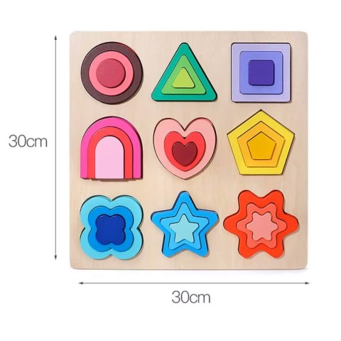 PUZZLE DREWNIANE KSZTAŁTY DOPASOWYWANIE EDUKACYJNE FIGURY MONTESSORI PUZZLE DREWNIANE KSZTAŁTY DOPASOWYWANIE EDUKACYJNE FIGURY MONTESSORI