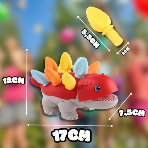 PUZZLE UKŁADANKA DOPASUJ KSZTAŁTY MONTESSORI KSZTAŁTY DINOZAUR SORTER CZERWONY PUZZLE UKŁADANKA DOPASUJ KSZTAŁTY MONTESSORI KSZTAŁTY DINOZAUR SORTER CZERWONY