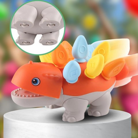PUZZLE UKŁADANKA DOPASUJ KSZTAŁTY MONTESSORI KSZTAŁTY DINOZAUR SORTER POMARAŃCZOWY PUZZLE UKŁADANKA DOPASUJ KSZTAŁTY MONTESSORI KSZTAŁTY DINOZAUR SORTER POMARAŃCZOWY