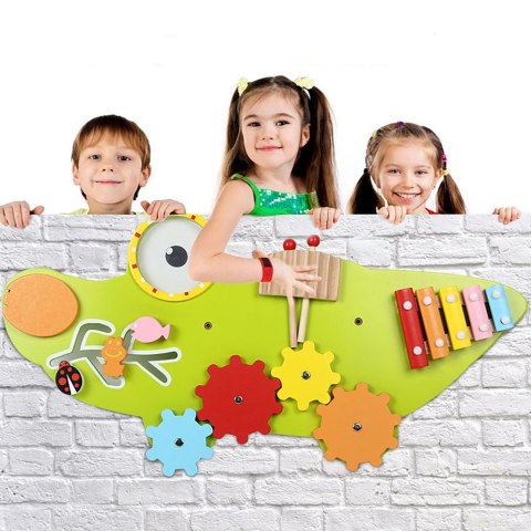 TABLICA SENSORYCZNA MANIPULACYJNA MONTESSORI KROKODYL TABLICA SENSORYCZNA MANIPULACYJNA MONTESSORI KROKODYL