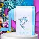 TEMPERÓWKA STRUGACZKA Z POJEMNIKIEM RĘCZNA NA KORBKĘ NICEKIDS NIEBIESKI DELFIN