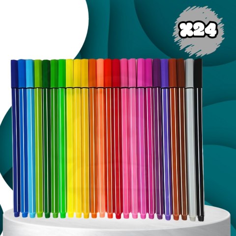 ZESTAW CIENKOPISÓW KOLOROWE CIENKOPISY NICEKIDS 24 KOLORY ZESTAW CIENKOPISÓW KOLOROWE CIENKOPISY NICEKIDS 24 KOLORY