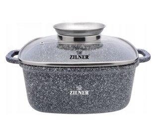 BRYTFANNA GARNEK KWADRATOWY 3.5L 22cm ZILNER GREY ZL-7058