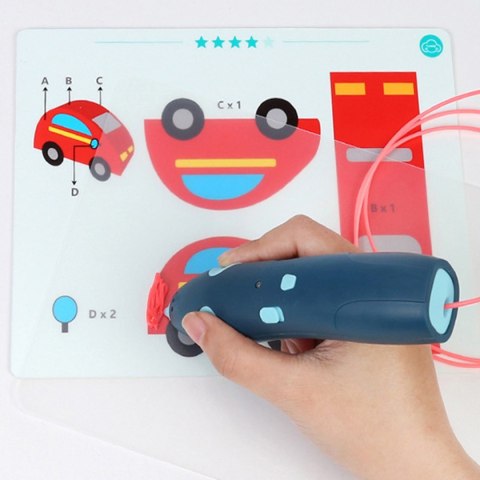 DŁUGOPIS DRUKARKA 3D PEN BEZPIECZNY ZESTAW + WZORY FIOLETOWY DŁUGOPIS DRUKARKA 3D PEN BEZPIECZNY ZESTAW + WZORY FIOLETOWY