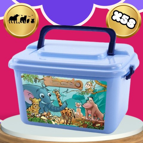FIGURKI ZESTAW ZWIERZĄTEK ZOO FIGUREK DZIKIE SAFARI KUFEREK 58EL DLA DZIECI FIGURKI ZESTAW ZWIERZĄTEK ZOO FIGUREK DZIKIE SAFARI KUFEREK 58EL DLA DZIECI