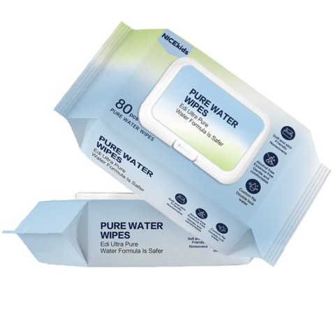 NICEKIDS Chusteczki nawilżane Pure Water Wipes 99,9% wody 12x80 szt NICEKIDS Chusteczki nawilżane Pure Water Wipes 99,9% wody 12x80 szt