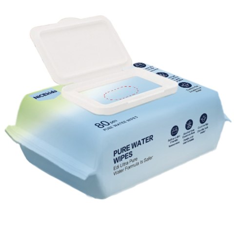 NICEKIDS Chusteczki nawilżane Pure Water Wipes 99,9% wody 12x80 szt NICEKIDS Chusteczki nawilżane Pure Water Wipes 99,9% wody 12x80 szt