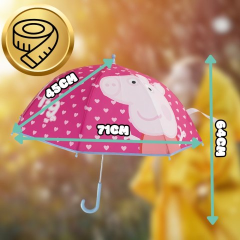 PARASOL PRZECIWDESZCZOWY DLA DZIECI PEPPA PIG ŚWINKA PEPPA PARASOL PRZECIWDESZCZOWY DLA DZIECI PEPPA PIG ŚWINKA PEPPA
