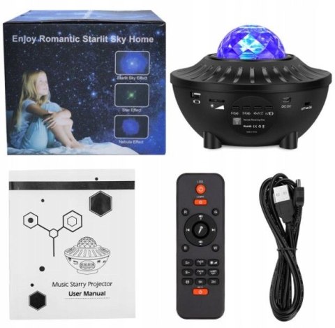 PROJEKTOR GWIAZD GŁOŚNIK BLUETOOTH LAMPKA NOCNA PROJEKTOR GWIAZD GŁOŚNIK BLUETOOTH LAMPKA NOCNA