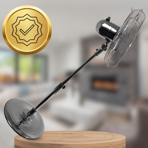 WENTYLATOR STOJĄCY PODŁOGOWY METALOWY Wiatrak Cichy Mocny BEZPIECZNY Ø50 CM WENTYLATOR STOJĄCY PODŁOGOWY METALOWY Wiatrak Cichy Mocny BEZPIECZNY Ø50 CM