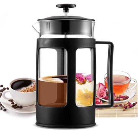 ZAPARZACZ DO KAWY HERBATY FRENCH PRESS SZKLANY DZBANEK 0,6 L ZAPARZACZ DO KAWY HERBATY FRENCH PRESS SZKLANY DZBANEK 0,6 L