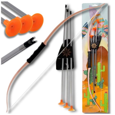ZESTAW ŁUCZNIKA ŁUK DLA DZIECI 3 STRZAŁY Z PRZYSSAWKAMI 61 CM ZESTAW ŁUCZNIKA ŁUK DLA DZIECI 3 STRZAŁY Z PRZYSSAWKAMI 61 CM